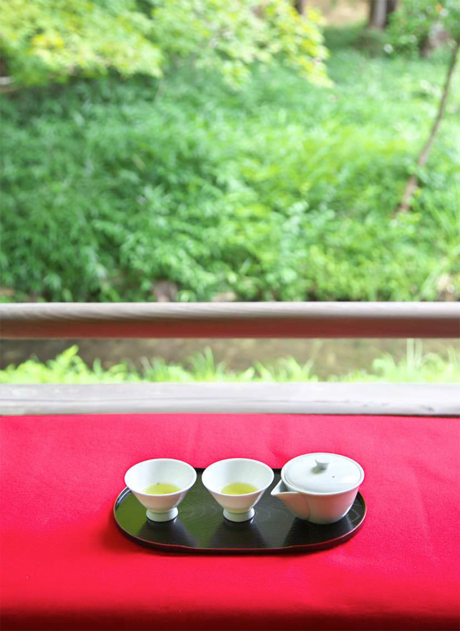 有機栽培玉露と煎茶＆抹茶スイーツ<br>「京の有機おもてなしセット」